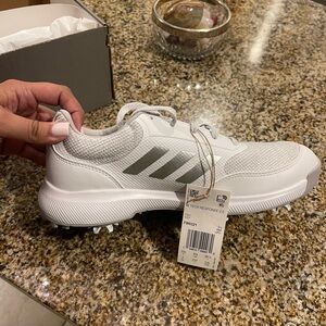 White adidas women’s golf shoes